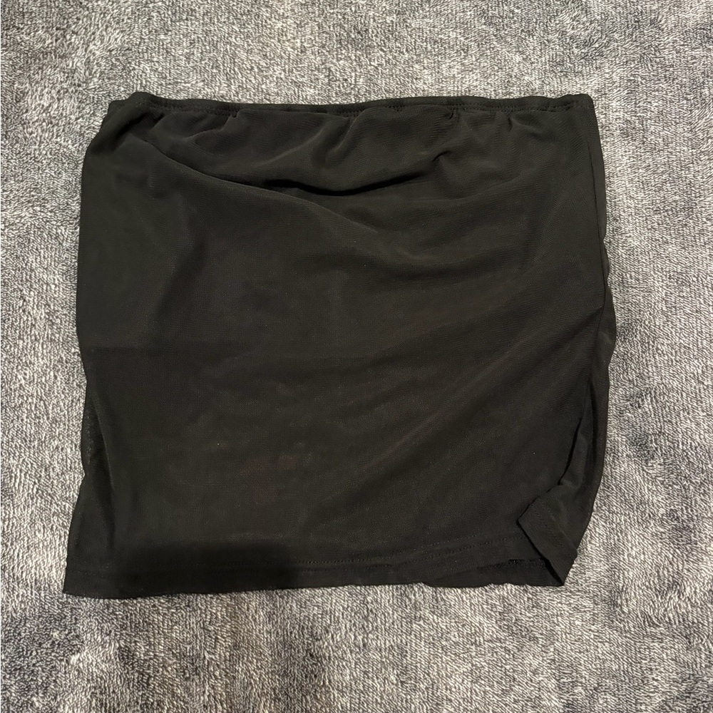 Mesh CROP Tube Top Built in bra!